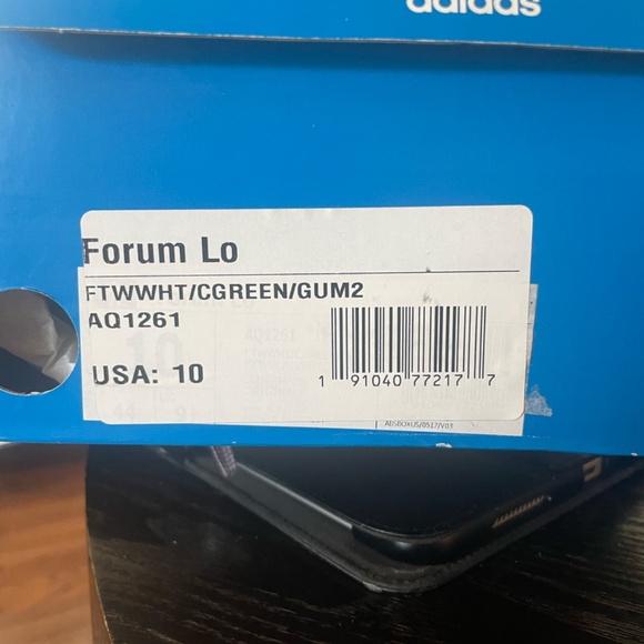 adidas Forum Low \'White Green Gum\' AQ1261 - Size US 10